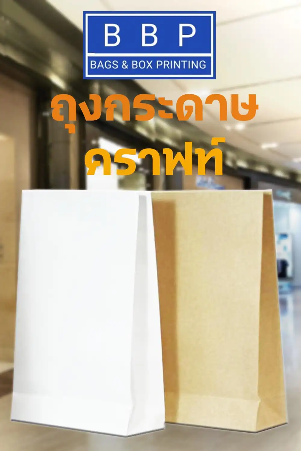 ตัวอย่างถุงกระดาษ